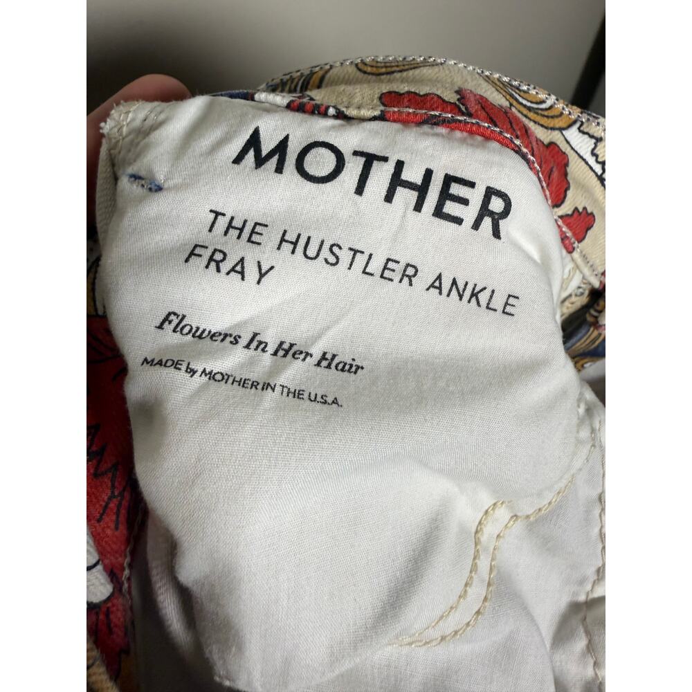 Mother Jeans The Hustler Ankle Fray in Flowers in Her Hair Sz. 29 - Picture 8 of 10